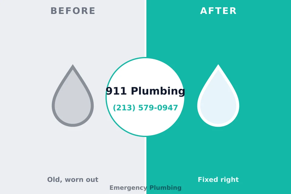 Before and after: plumbing company Kosciusko, MS